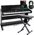 Funkey DP-88 II Digitalpiano 88 Tasten, schwarz, Set mit Keyboardbank, Kopfhörer & Klavierschule (00066196)
