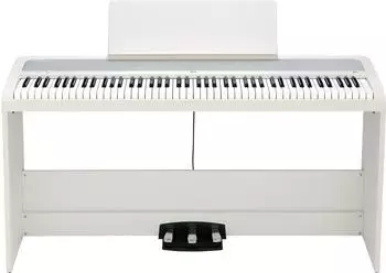 Korg B2+ Digitalpiano mit Ständer, 88 Tasten, weiß (B2SPPLUS-WH)
