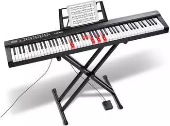 VEVOR Piano Keyboard 88 Tasten halbgewichtet, Bluetooth MIDI USB (BD-881D)