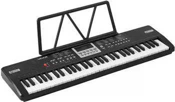 VEVOR Digitalpiano 61 Tasten, halbgewichtet, 100 Kl&auml;nge, USB/MIDI