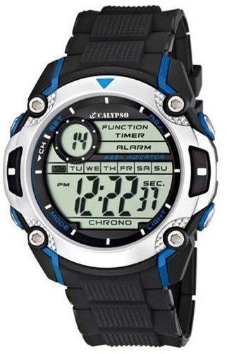 Calypso Herren Quarzuhr Kunststoff Alarm-Chronograph digital Modell K5577