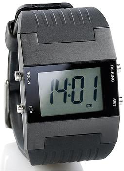 St. Leonhard Zeit-Instrumente St. Leonhard Sprechende Herren-Armbanduhr mit Weckfunktion