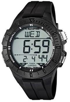 Calypso by Festina Digitale Herrenuhr 8 Alarme Chrono Stoppuhr Zweite Zeitzone, Calypso Artikelnummer:K5607/6 Schwarz