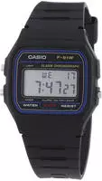Casio F-91W Collection Unisex Digital Armbanduhr, schwarz