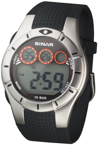 Sinar XG-70-1 Chronograph Digital Uhr Herrenuhr Kautschuk schwarz