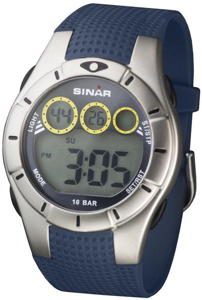 Sinar XG-70-2 Chronograph Digital Uhr Herrenuhr Kautschuk blau