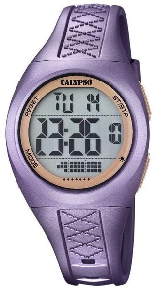 Calypso Uhr by Festina Digital Armbanduhr k5668/5 lila Damen Datum Beleuchtung