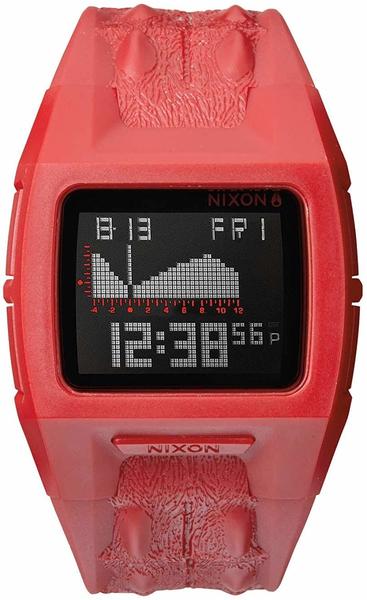 Nixon Unisex-Armbanduhr Lowdown II Red Not Croc Digital Quarz Plastik A2892000-00