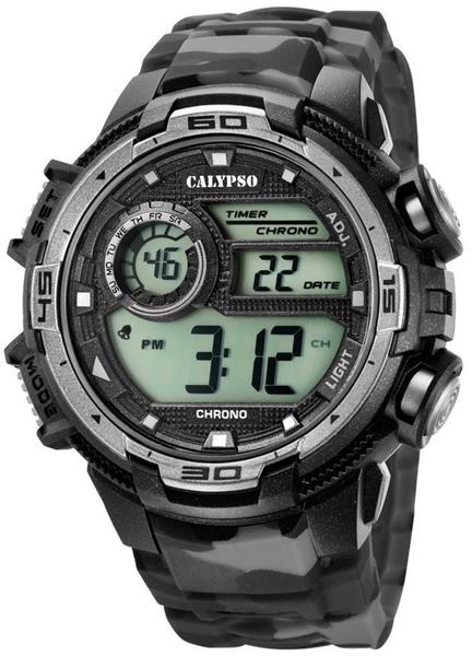 Calypso Herren Digital Quarz Uhr mit Plastik Armband K5723/3