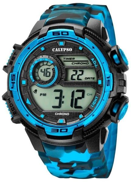 Calypso Herren Digital Quarz Uhr mit Plastik Armband K5723/4