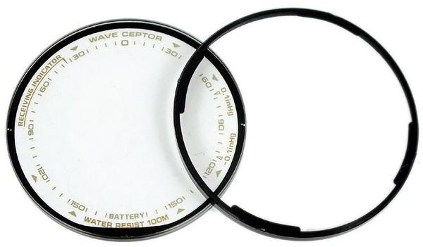 Casio Ersatzglas Uhrglas Mineralglas rund mit Dichtung für Pro Trek PRW-1300T PRW-1300Y