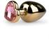 EasyToys Metal Butt Plug Heart Crystal