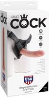King Cock - King Cock Harness mitRealistischem Naturpenis
