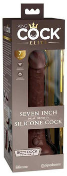 Pipedream King Cock Elite Dual Density Silicone Cock Brown 18cm