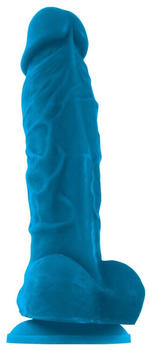 NS Novelties ColourSoft Soft Dildo Blue 17cm