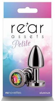 NS Novelties Rear Assets Petite Gunmetal Rainbow 2,5 cm