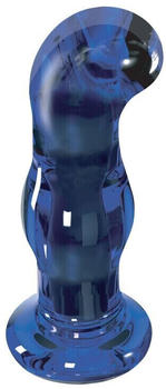 ToyJoy The Gleaming Glass Buttplug Blue