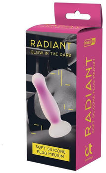 Dreamtoys Radiant Soft Silicone Glow In The Dark Plug Medium Purple 3,2 cm