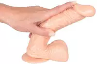 European Lover Naturdildo, 22,5 cm mit Saugfu&szlig; aus TPE -