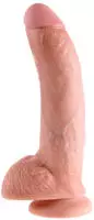 King Cock Realistischer Dildo mit Saugnapf und Hoden-Design 22,9 cm in hellem...
