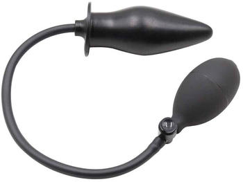 Kiotos Inflated Anal Spade Plug Black