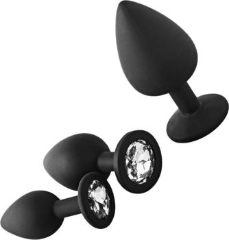 Dreamtoys Fantasstic Anal Training Kit 7,3 - 9,3 cm schwarz | weiß