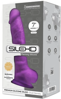 SILEXD Premium Silicone Dildo Model 1 7" purple SILEXD Premium Silicone Dildo Model 1 7" purple