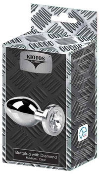 Kiotos Bizarre Buttplug with Diamond Medium Clear 3 cm
