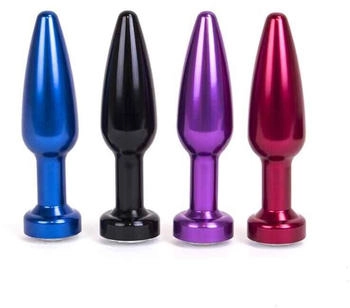 Kiotos Aluminum Alloy Anal Plug 2 Black 2,8 cm