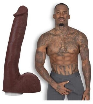 Doc Johnson Pressure Realistic ULTRASKYN Dildo 10 / 25 cm Chocolate