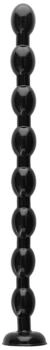 Ouch! Ass Snake Beaded Dildo - 48 cm - Black