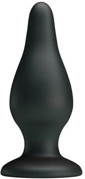 Pretty Love Silikon Anal Plug mit Saugnapf schwarz 5,5 cm