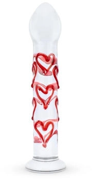 Gildo Glass Dildo With Hearts No.30