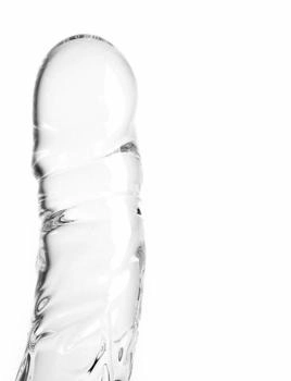 Kiotos Glass Dildo Clear Penis Round