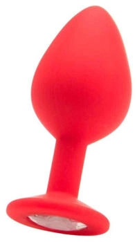 Ouch! Large Diamond Butt Plug - Red 3,5 cm