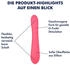 E.I.S. G-Punkt-Dildo aus Silikon 19 cm beere