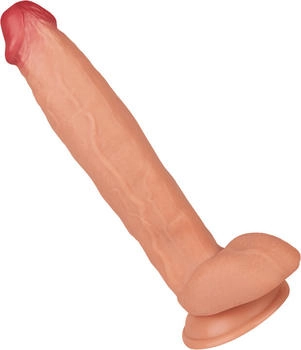 E.I.S. Massiver Naturdildo aus Silikon 31,5 cm natur-hell