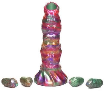 XR Brands Larva Silicone Ovipositor Dildo with Eggs 22,9 cm