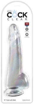 Pipedream KingCockClear 10 w balls clear 27,9 cm