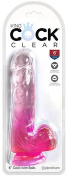 Pipedream KingCockClear 6 w balls pink 17,8 cm