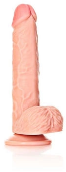 RealRock Straight Realistic Dildo with Balls and Suction Cup - 8" / 20,5 cm