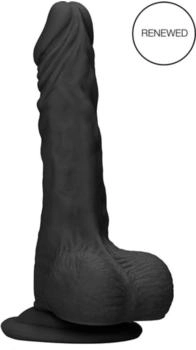 RealRock Dong with testicles Black 20.5cm