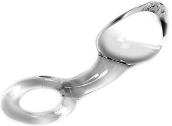 Kiotos Glass Dildo Clear Butt Plug & O-ring 4 cm