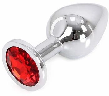 Kiotos Buttplug Aluminium Red Medium 3,5 cm