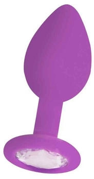 Ouch! Regular Diamond Butt Plug - Purple 3,2 cm
