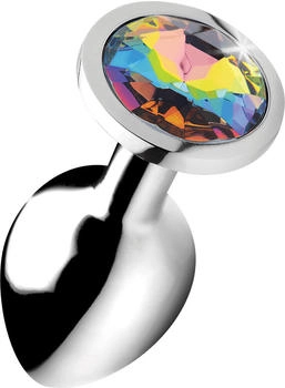 XR Brands Booty Sparks - Rainbow Prism Medium 8,2 cm silber | bunt