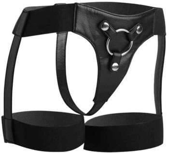XR Brands Strap U Bardot Elastic Strap On Harness With Thigh Cuffs