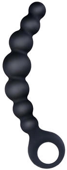 NMC NMC 7 Inch Ribbed Silicone Anal Beads Black