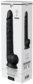 Dreamtoys Real Love Dual Density XXL Dildo 15 Inch Black - 38 cm