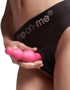 Strap-on-me Dildo Plug Beads - Größe L 16 cm pink